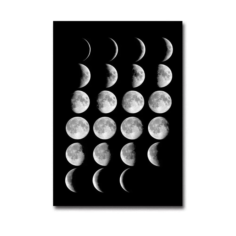 Quadro Nórdico pra Decoração de Casa Moon
