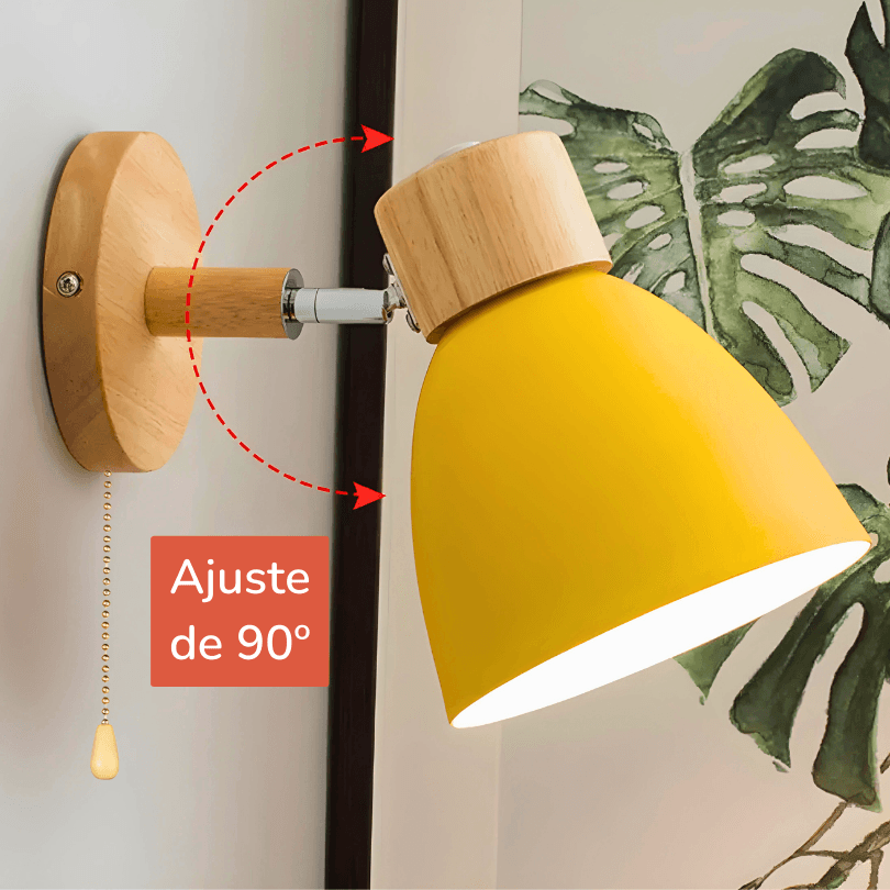 Arandela de Parede Luminária Articulada Rústico Eclipse