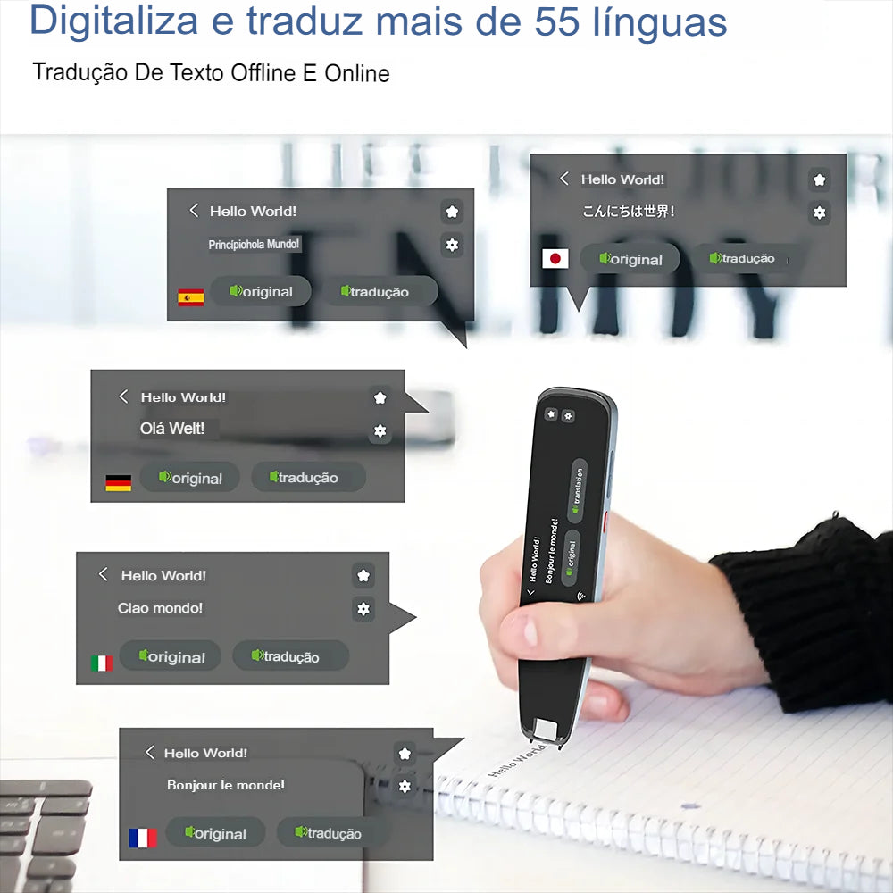Caneta Tradutora Portátil Inteligente NexTech