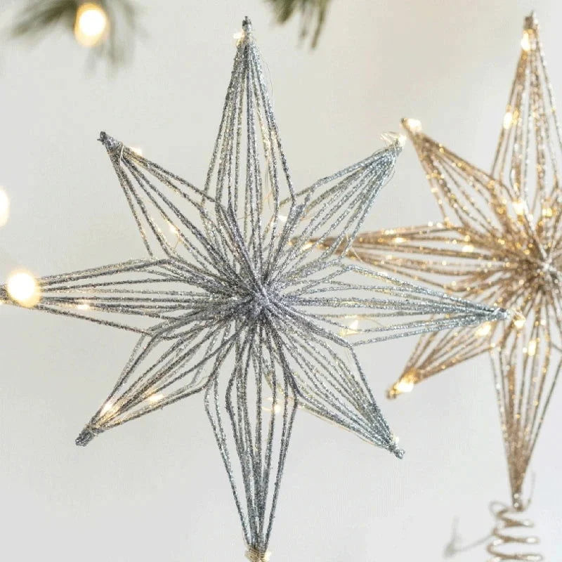 Estrela Led Iluminada para Topo de árvore de Natal