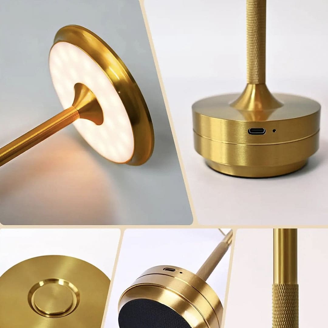 Luminária De Mesa Sem Fio Dimerizável Áurea