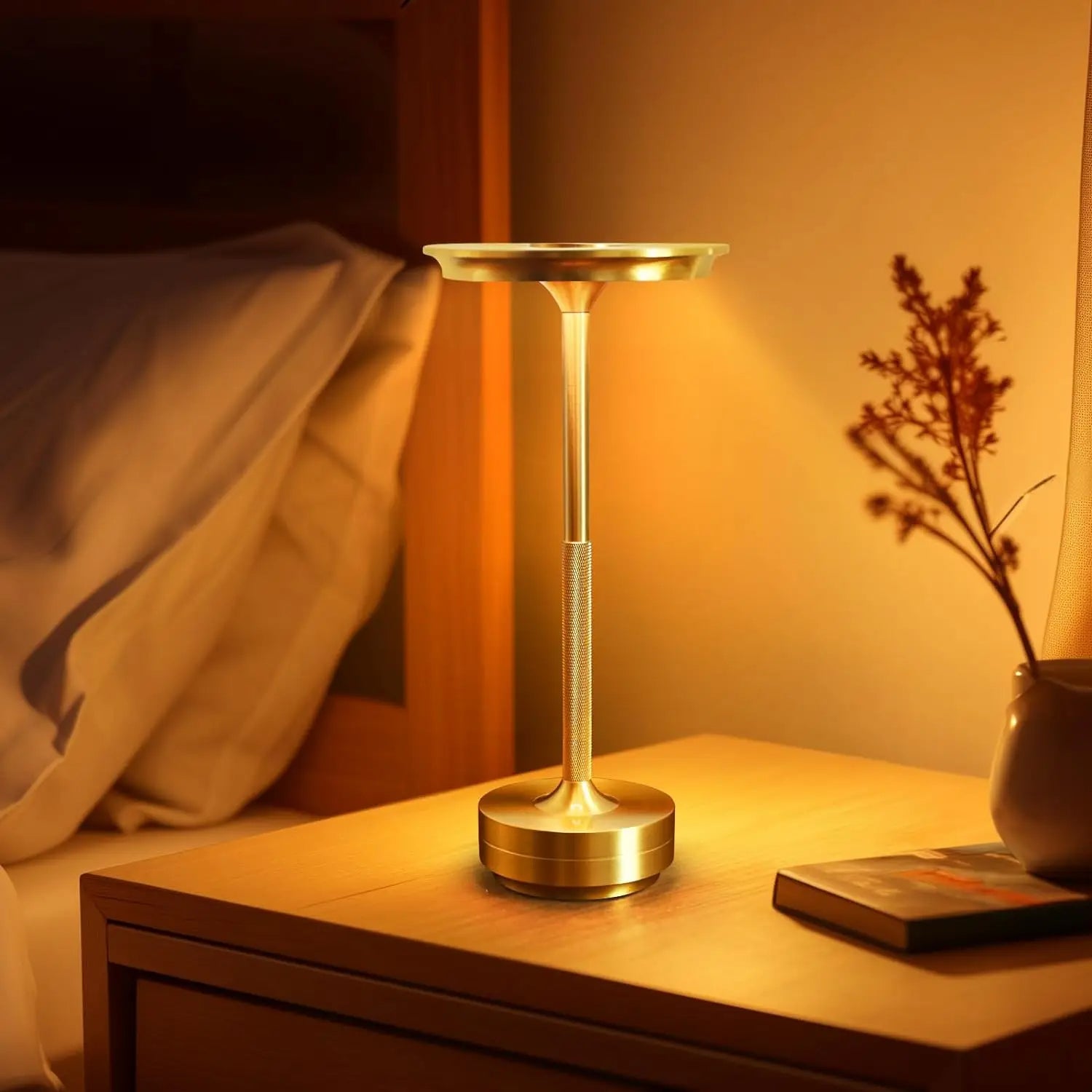 Luminária De Mesa Sem Fio Dimerizável Áurea