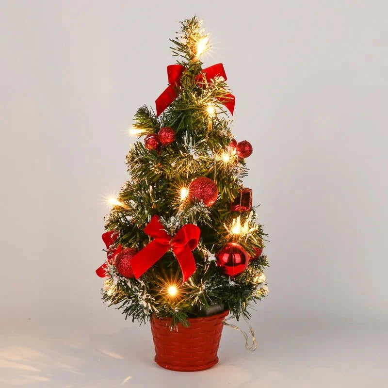 Mini Árvore de Natal em Led com Enfeites