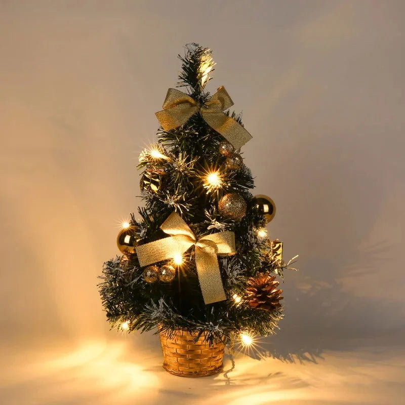 Mini Árvore de Natal em Led com Enfeites