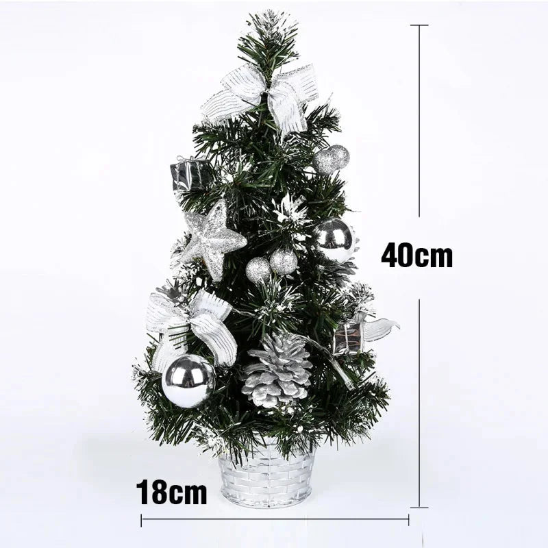Mini Árvore de Natal em Led com Enfeites