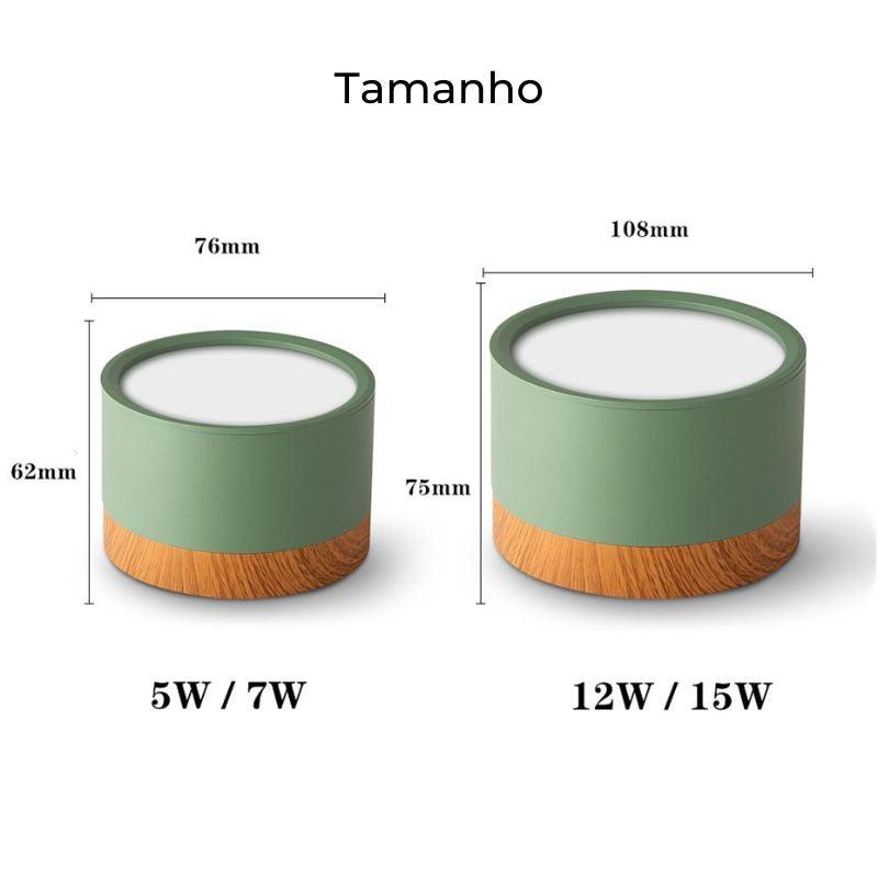 Plafon de Teto Luminária Led Nórdico Gaia