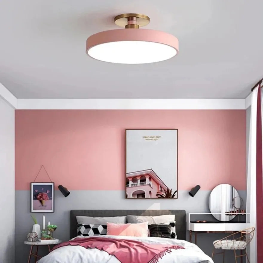 Plafon Led Redondo Luminária De Teto Ígnea