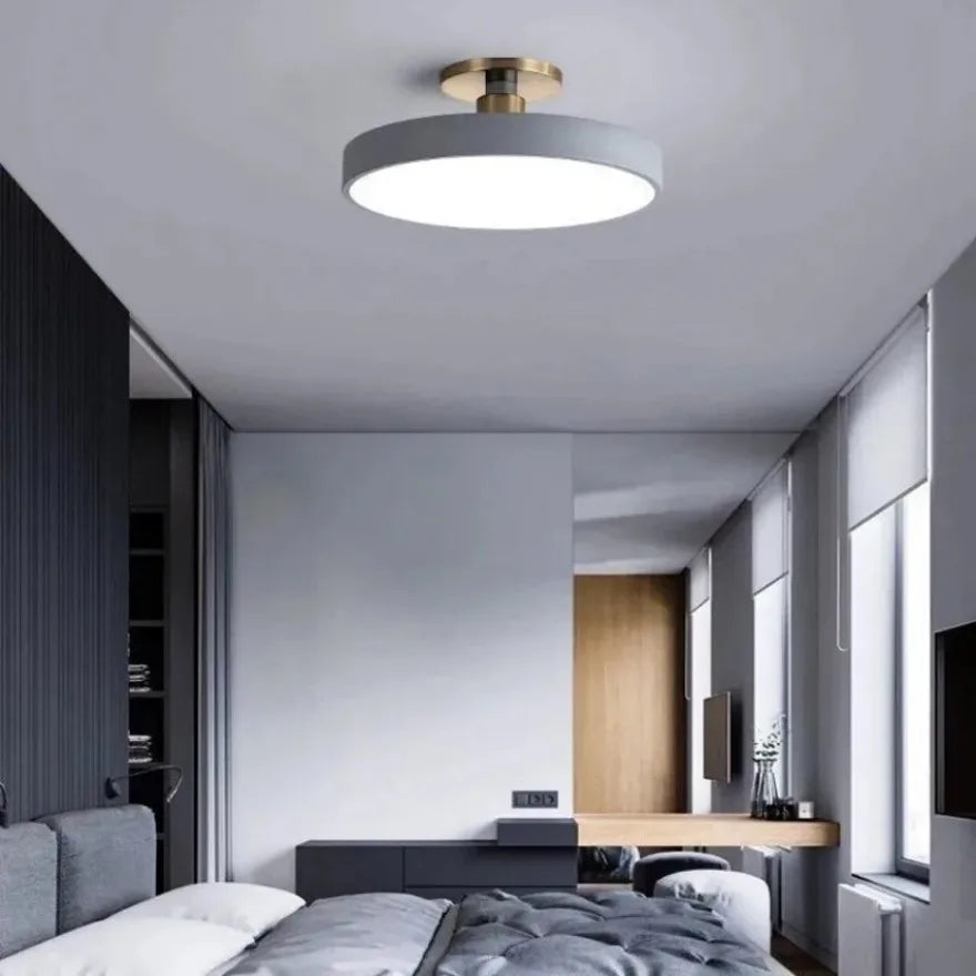 Plafon Led Redondo Luminária De Teto Ígnea