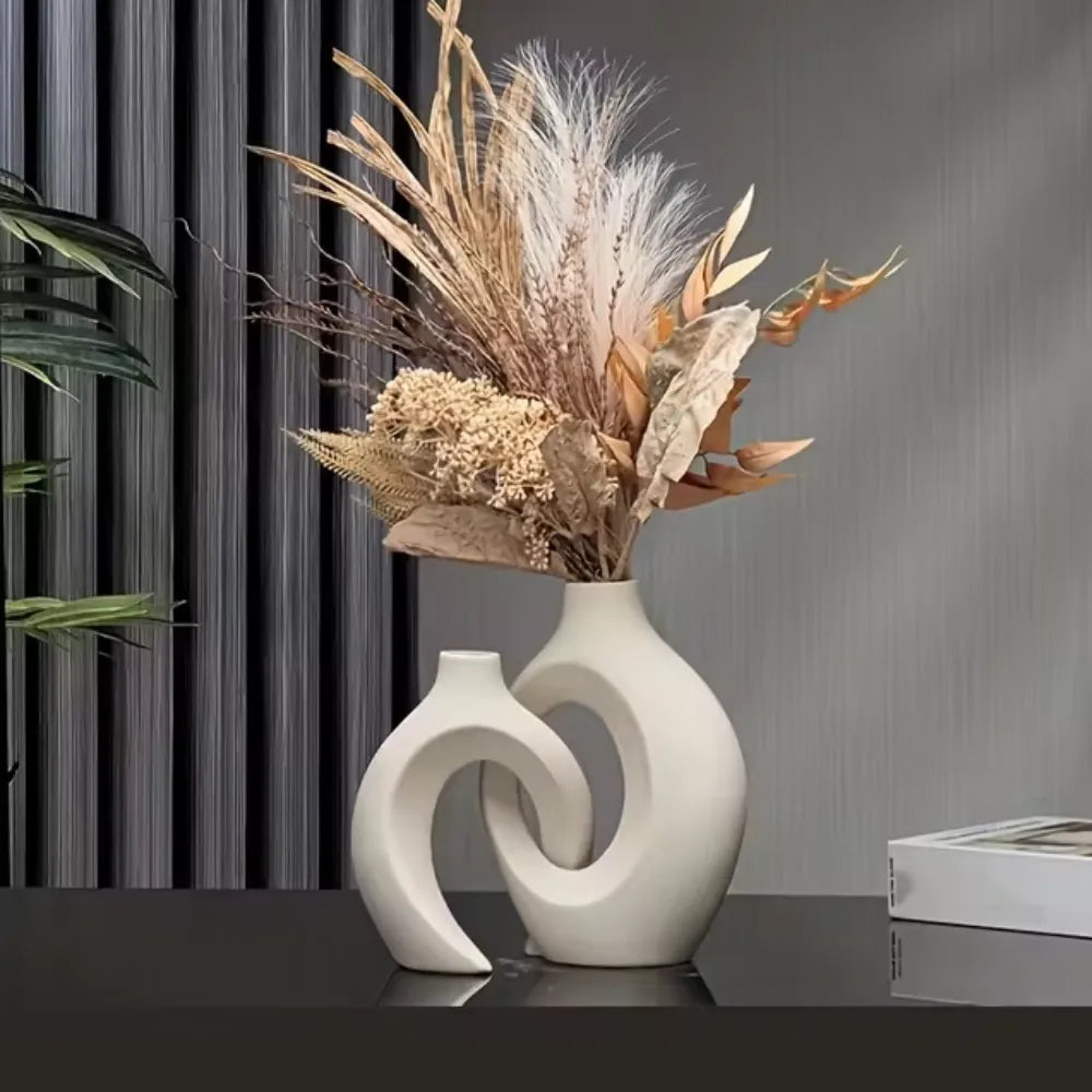 Vaso Cerâmica Decoração De Interiores Harmonic