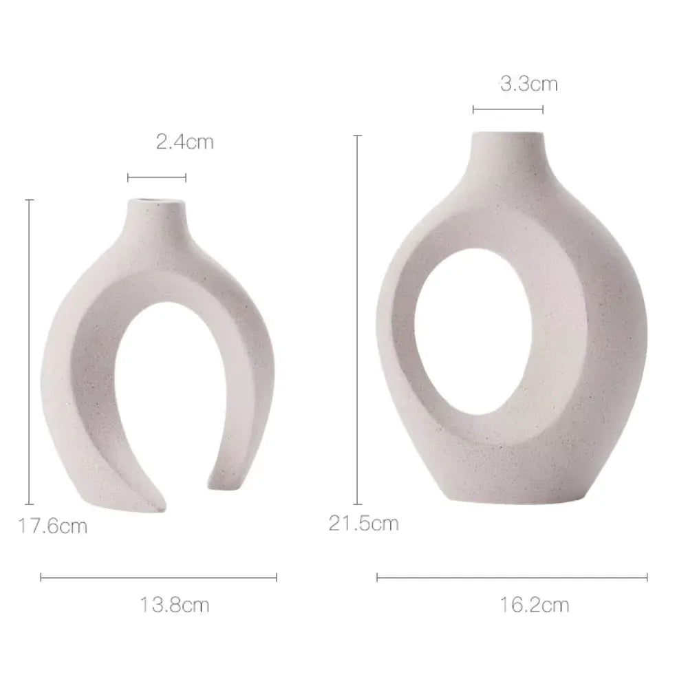 Vaso Cerâmica Decoração De Interiores Harmonic
