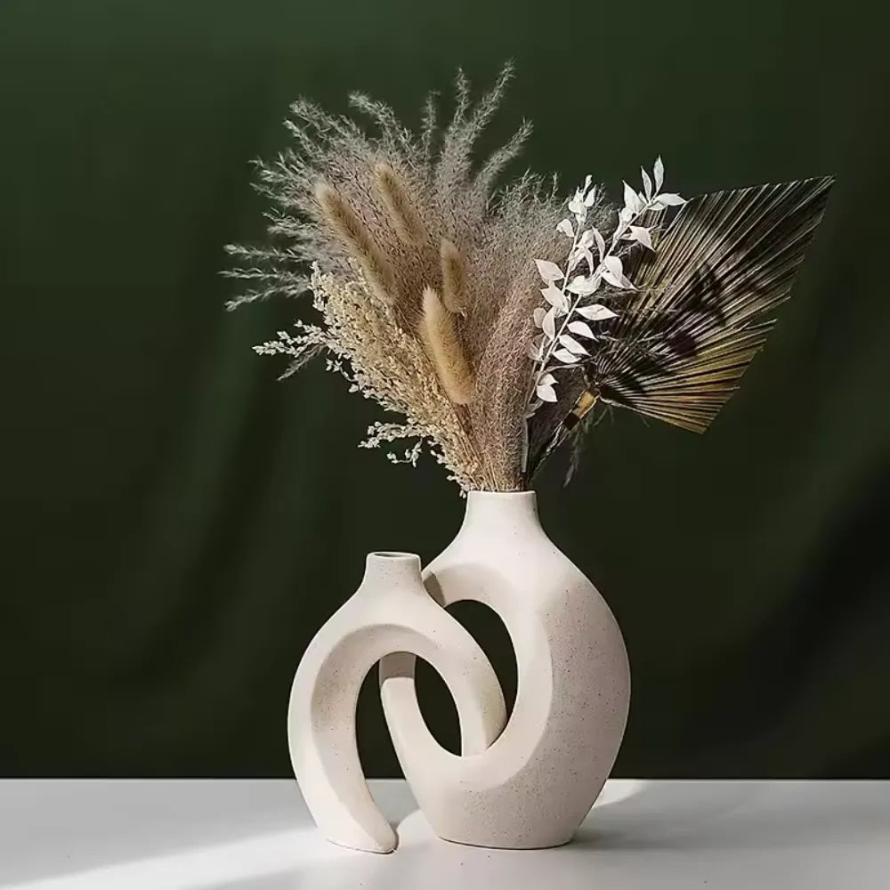 Vaso Cerâmica Decoração De Interiores Harmonic