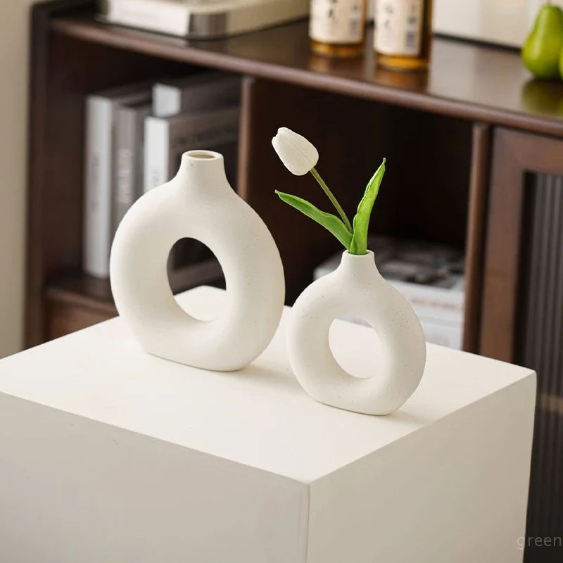 Vaso Decorativo Decoração Cerâmica Boreal